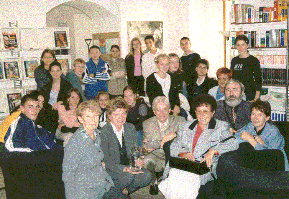 Avec Michel Giès à l'Institut franais de Bratislava
